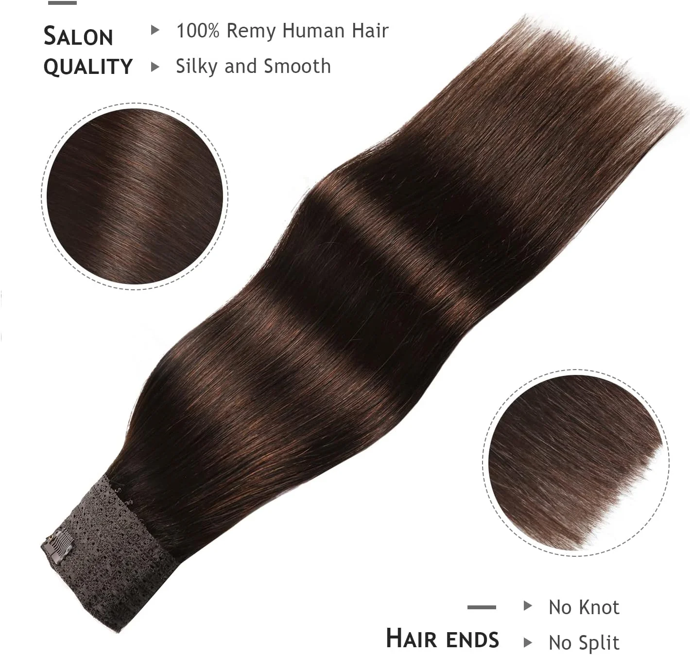 اکستنشن موی سیمی YILITE موی طبیعی انسان، موی سیمی 18 اینچ 95 گرم ابریشمی صاف قهوه ای تیره شماره 2 اکستنشن موی انسان یک تکه موی سیمی با خط ماهیگیری اکستنشن موی سیمی YILITE موی طبیعی انسان، موی سیمی 18 اینچ 95 گرم ابریشمی صاف قهوه ای تیره شماره 2 اکستنشن موی انسان یک تکه موی سیمی با خط ماهیگیری