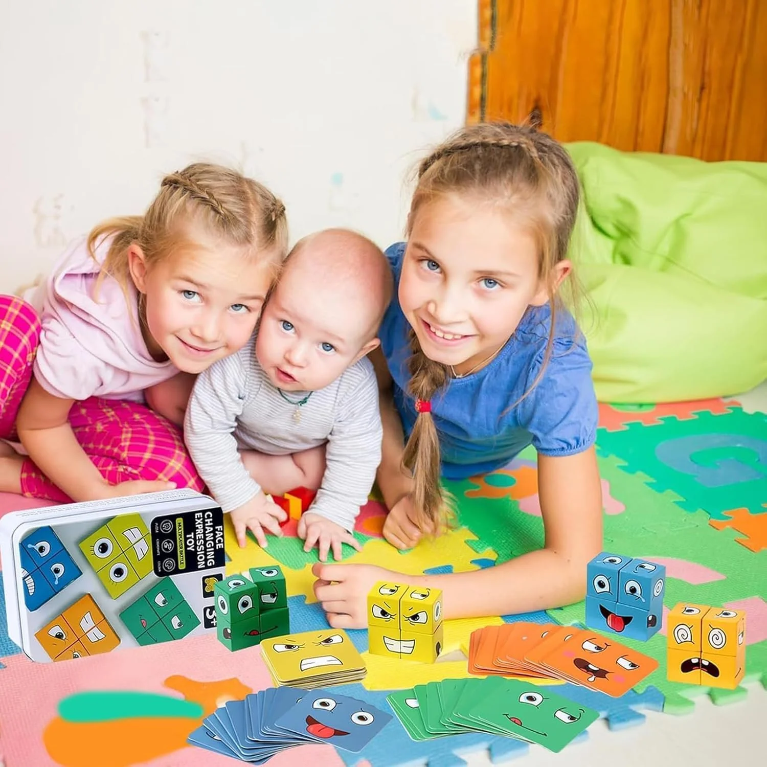 بازی مکعب جادویی تغییر چهره چوبی، بلوک های ساختنی پازل سه بعدی Azonee، پازل بلوک چهره، پازل تغییر چهره، بلوک های ساختنی چوبی پازل بیان برای بازی خانوادگی برای کودکان و بزرگسالان بازی مکعب جادویی تغییر چهره چوبی، بلوک های ساختنی پازل سه بعدی Azonee، پازل بلوک چهره، پازل تغییر چهره، بلوک های ساختنی چوبی پازل بیان برای بازی خانوادگی برای کودکان و بزرگسالان