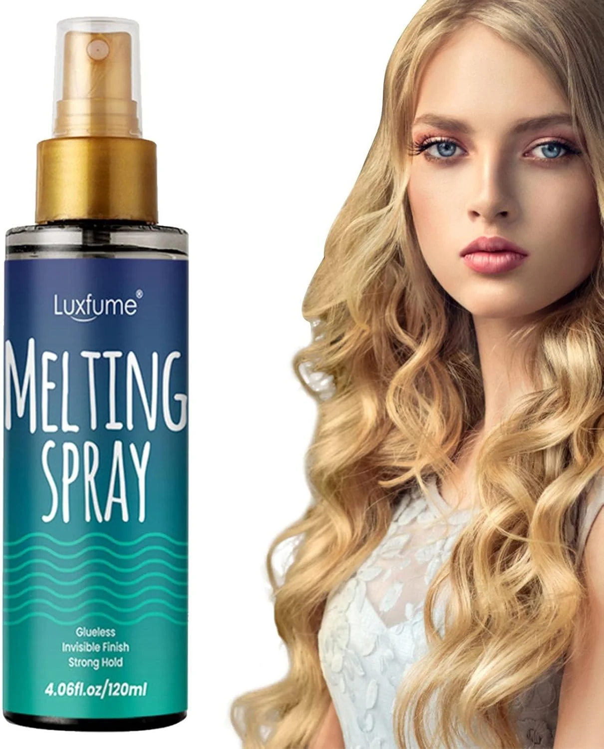 موس رنگی توری، اسپری چسب توری 120 میلی لیتری، اسپری ذوب و نگهدارنده توری، نگهدارنده قوی و طبیعی با کنترل برای کلاه گیس