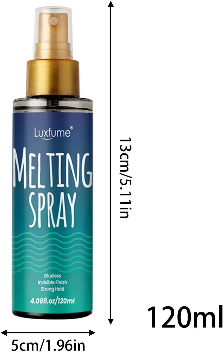 موس رنگی توری، اسپری چسب توری 120 میلی لیتری، اسپری ذوب و نگهدارنده توری، نگهدارنده قوی و طبیعی با کنترل برای کلاه گیس