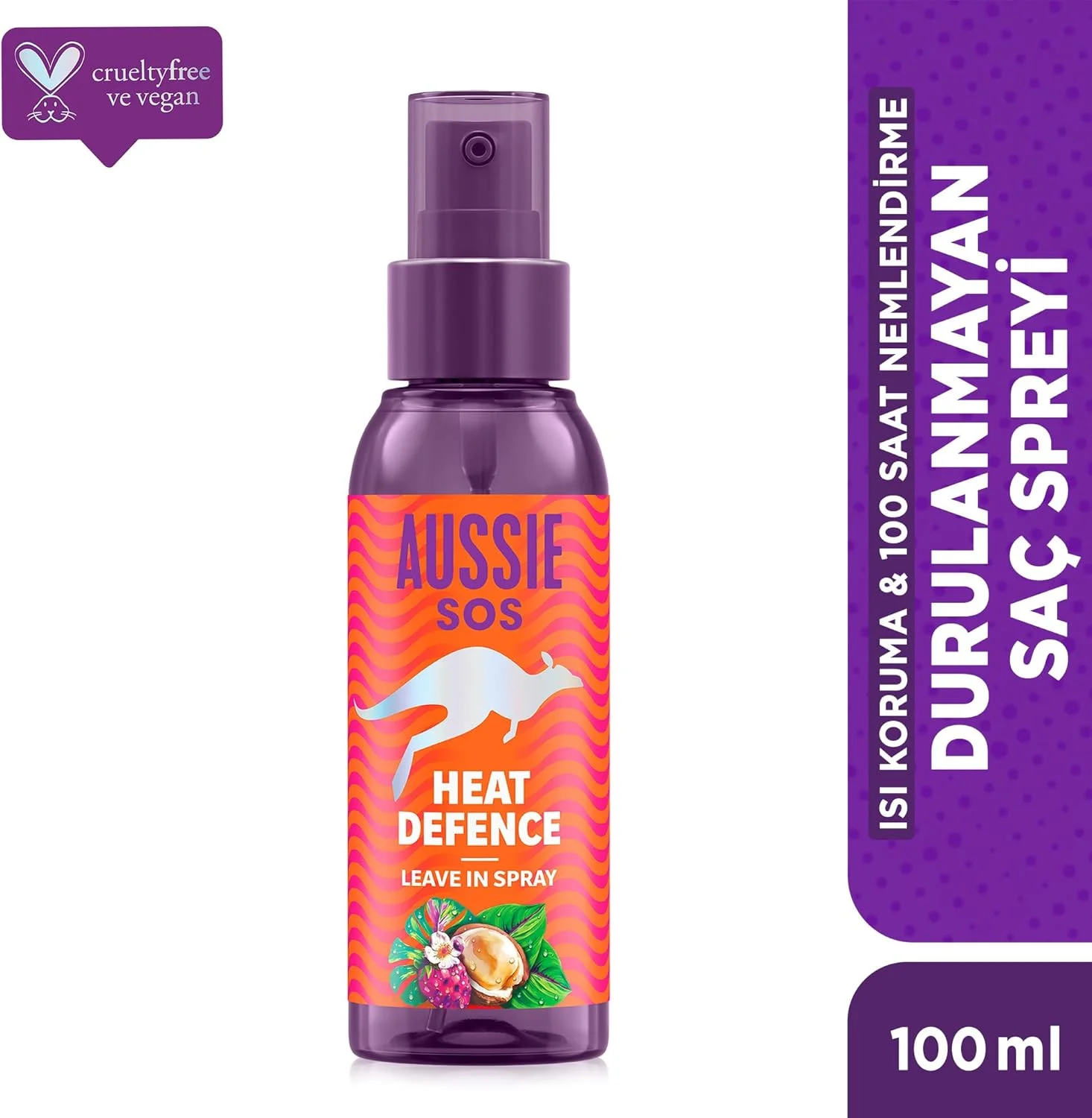 اسپری محافظ حرارت مو آزی SOS حجم 100 میلی لیتر، باز کننده گره و محافظت کننده در برابر حرارت، آبرسانی مو تا 100 ساعت. غنی شده با سوپرفودهای استرالیایی. فرمول وگان اسپری محافظ حرارت مو آزی SOS حجم 100 میلی لیتر، باز کننده گره و محافظت کننده در برابر حرارت، آبرسانی مو تا 100 ساعت. غنی شده با سوپرفودهای استرالیایی. فرمول وگان