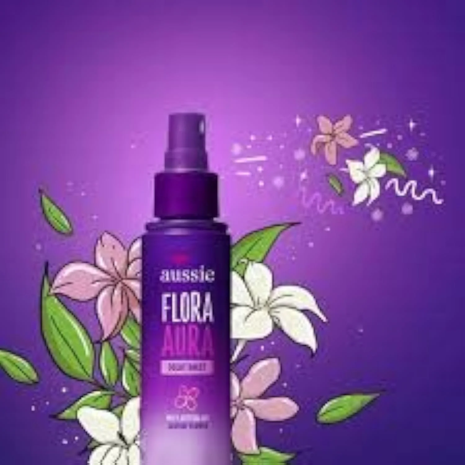 اسپری خوشبو کننده مو Aussie Flo0ra Aura با رایحه تقویت شده