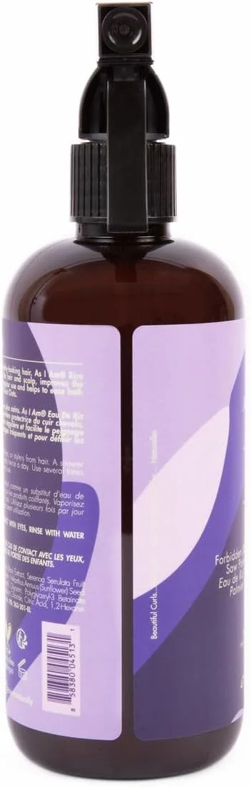 اسپری آب برنج As I Am - تقویت کننده و درمان بدون نیاز به آبکشی برای رشد مو 473 میلی لیتر