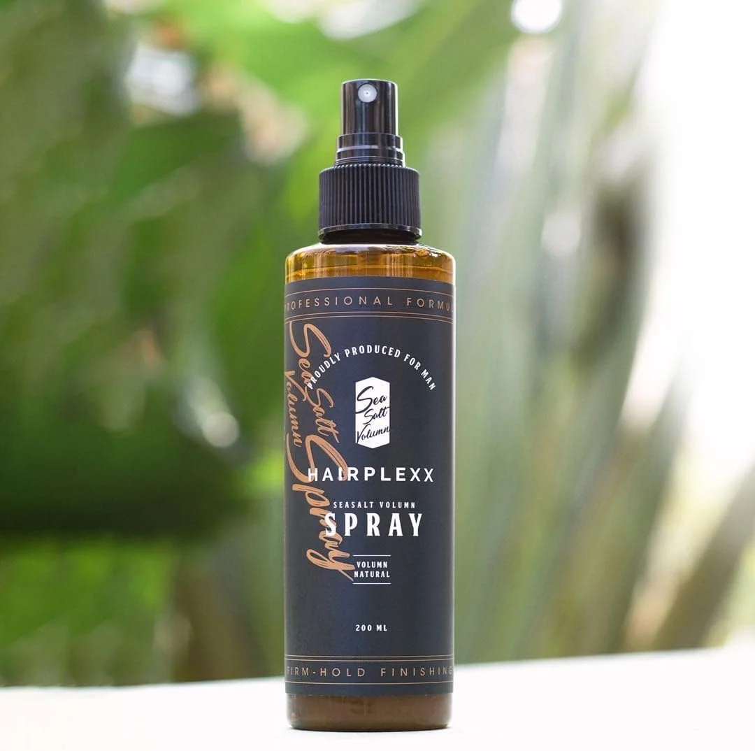 اسپری موی حجم دهنده نمک دریایی Aurane Hairplexx برای مردان - برای ایجاد ظاهری طبیعی، ضخیم و حجیم با پوشش مات و نگهداری ملایم، بدون پارابن 200 میلی لیتر (بسته 3 عددی)