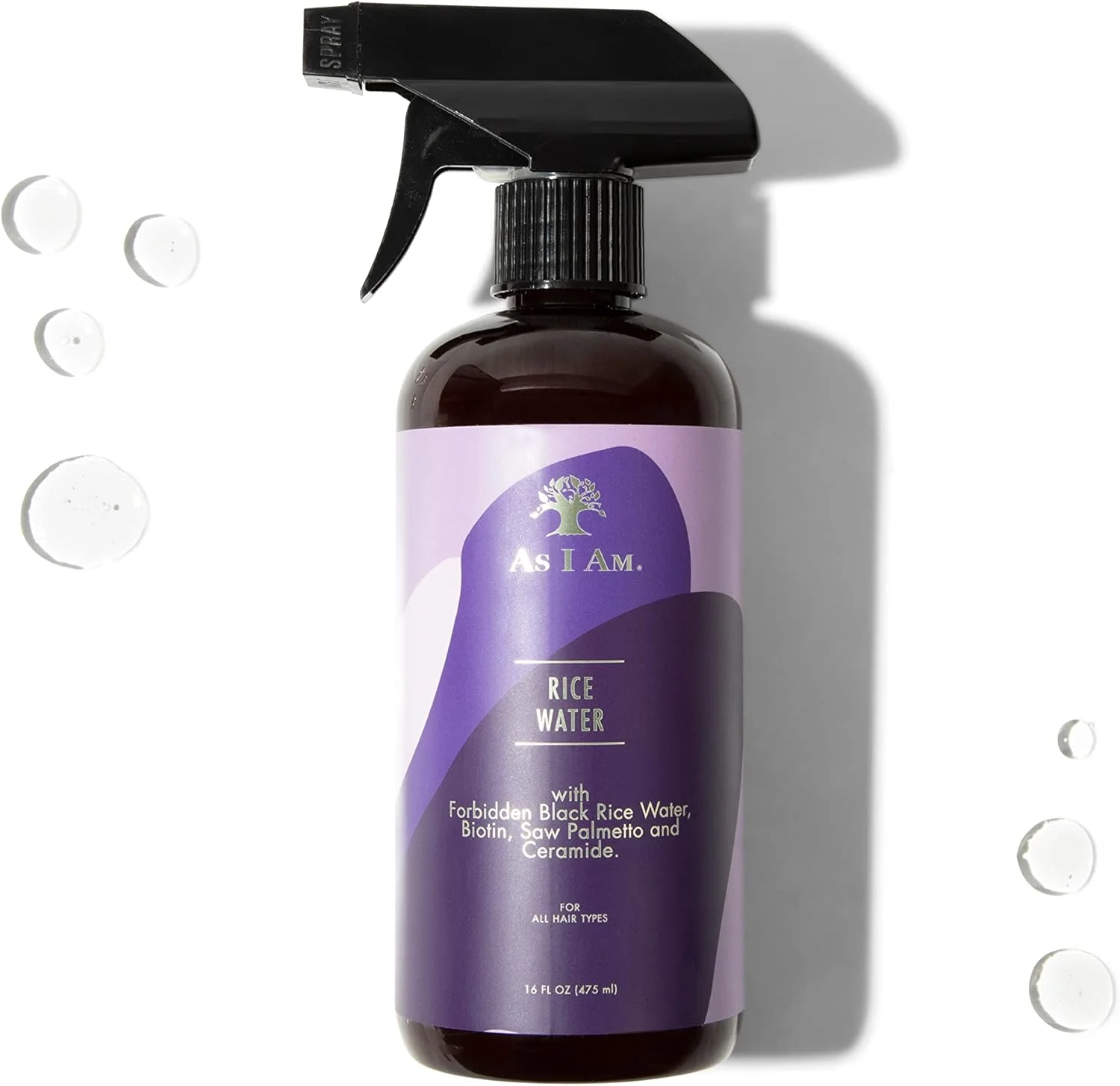 اسپری آب برنج As I Am - تقویت کننده و درمان بدون نیاز به آبکشی برای رشد مو 473 میلی لیتر