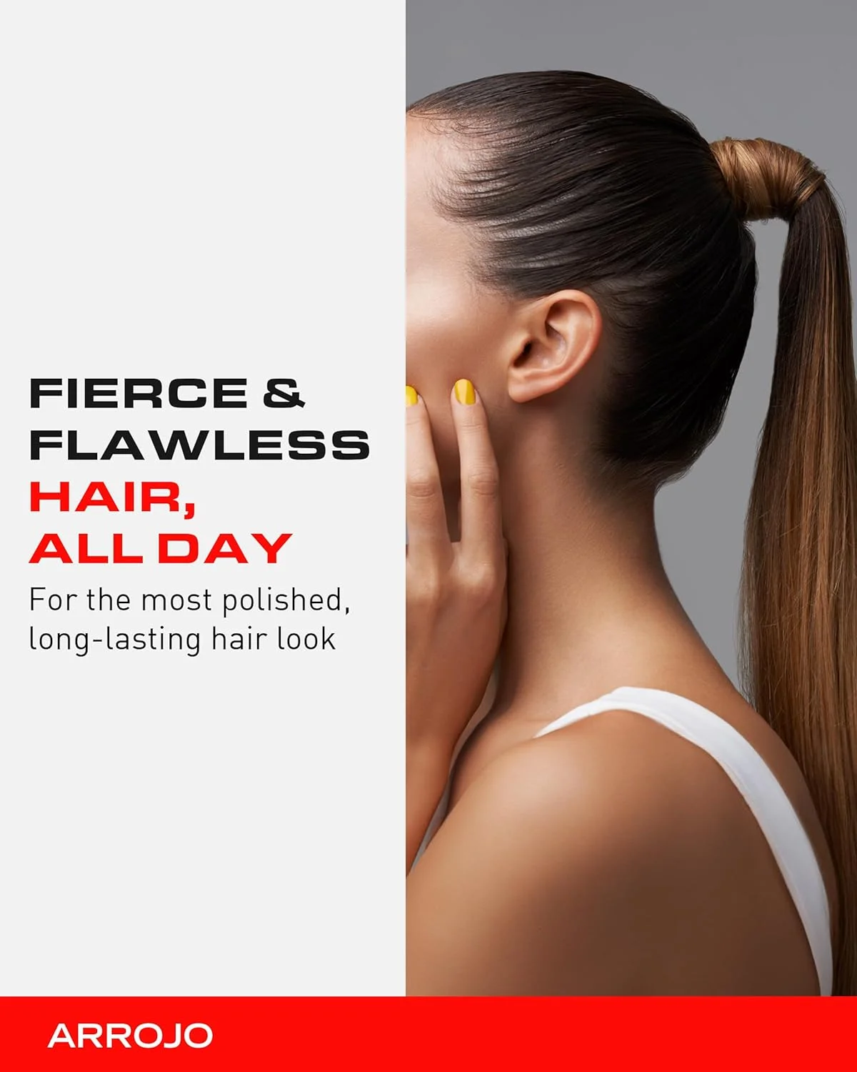 اسپری موی قوی Arrojo Fierce – بدون سولفات و پارابن – اسپری ضد رطوبت و براق کننده برای انواع مو، 177 میلی لیتر