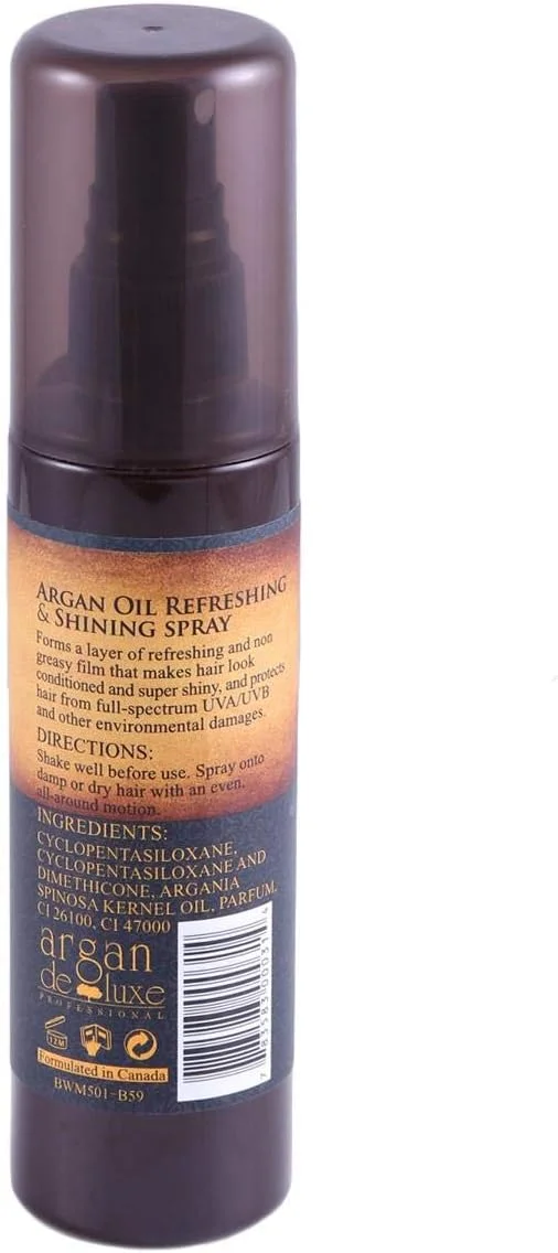 اسپری روغن آرگان دلوکس طراوت بخش و درخشان کننده، 120 میلی لیتر