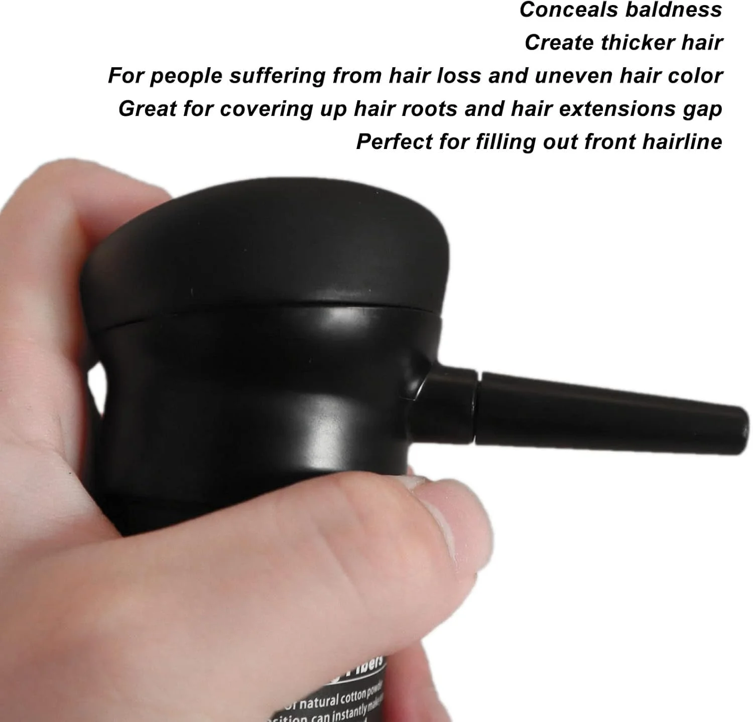 اپلیکاتور اسپری فیبر مو، اپلیکاتور پمپ سازنده مو، نازل کمکی فیبر مو برای حالت دادن به مو