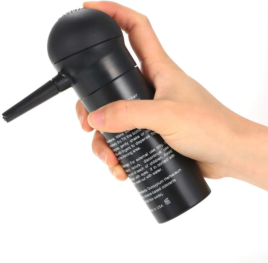 اسپری فیبر موی حرفه ای Anself BUNEE، نازل پمپ اپلیکاتور اسپری فیبر مو، ابزار ضخیم کننده مو