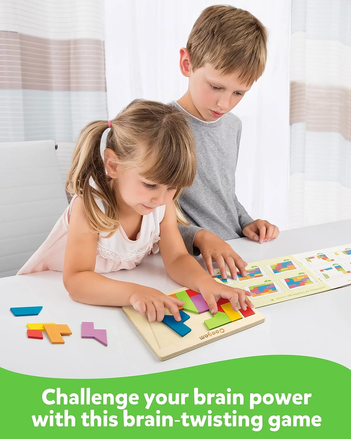 پازل چوبی کوگام، بلوک های هندسی تانگرام، بازی فکری سه بعدی، بازی منطقی IQ، اسباب بازی های آموزشی STEM مونته سوری با الگوهای رنگارنگ، 60 چالش برای تمام سنین پازل چوبی کوگام، بلوک های هندسی تانگرام، بازی فکری سه بعدی، بازی منطقی IQ، اسباب بازی های آموزشی STEM مونته سوری با الگوهای رنگارنگ، 60 چالش برای تمام سنین