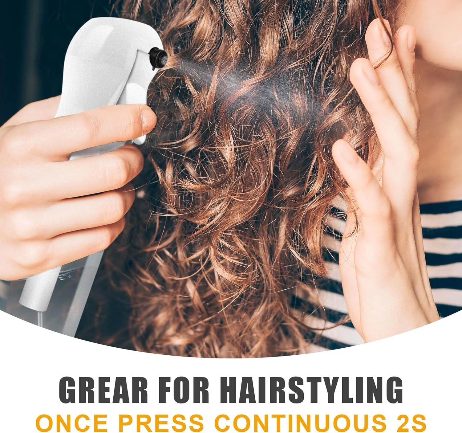 بطری اسپری مداوم آموملا برای مو 2 عددی، آبپاش فوق العاده ریز و قابل شارژ مجدد برای حالت دادن به مو، گیاهان، نظافت، سالن، مه پاشی و مراقبت از پوست 200 میلی لیتر