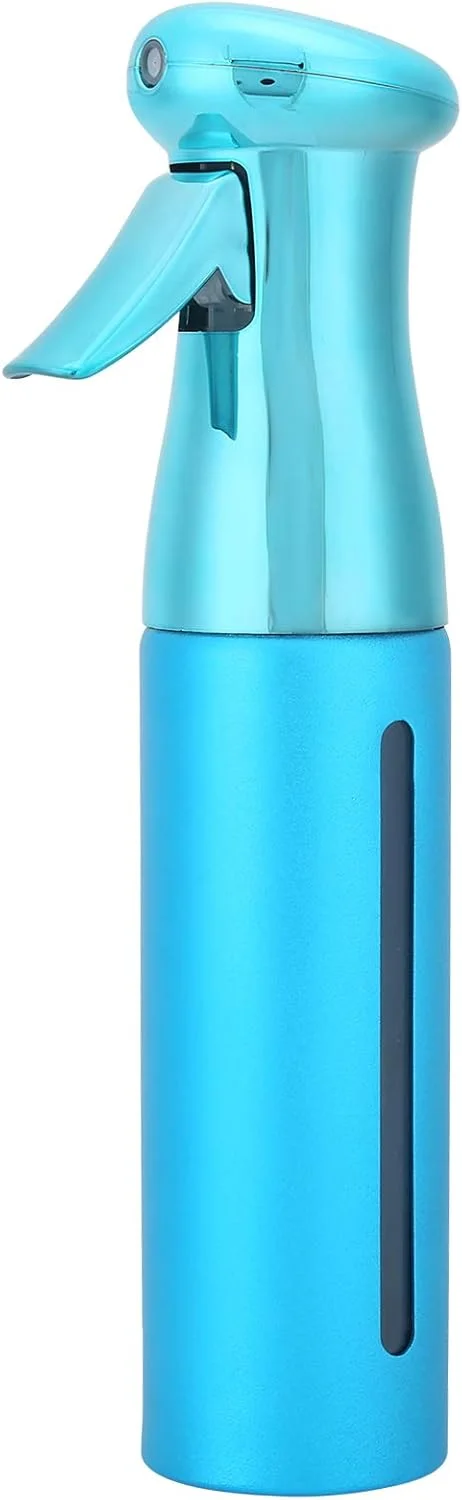 بطری اسپری مو 250 میلی لیتری، بطری اسپری آب پیوسته با غبار ریز آلومینیومی قابل شارژ برای آرایش مو، سالن، نظافت، گیاهان، اتو کردن