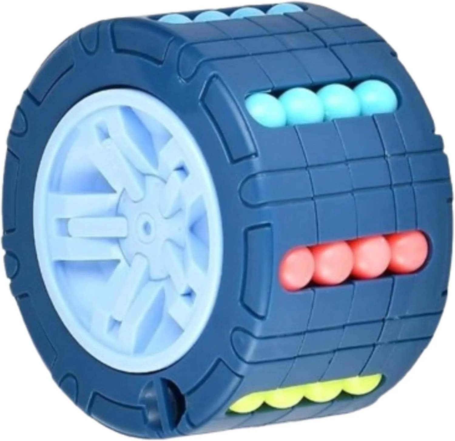 اسباب بازی مکعب استوانه ای سه بعدی - پازل کشویی چرخان ژیروسکوپ لوبیا جادویی (قرمز، آبی، مشکی) اسباب بازی مکعب استوانه ای سه بعدی - پازل کشویی چرخان ژیروسکوپ لوبیا جادویی (قرمز، آبی، مشکی)