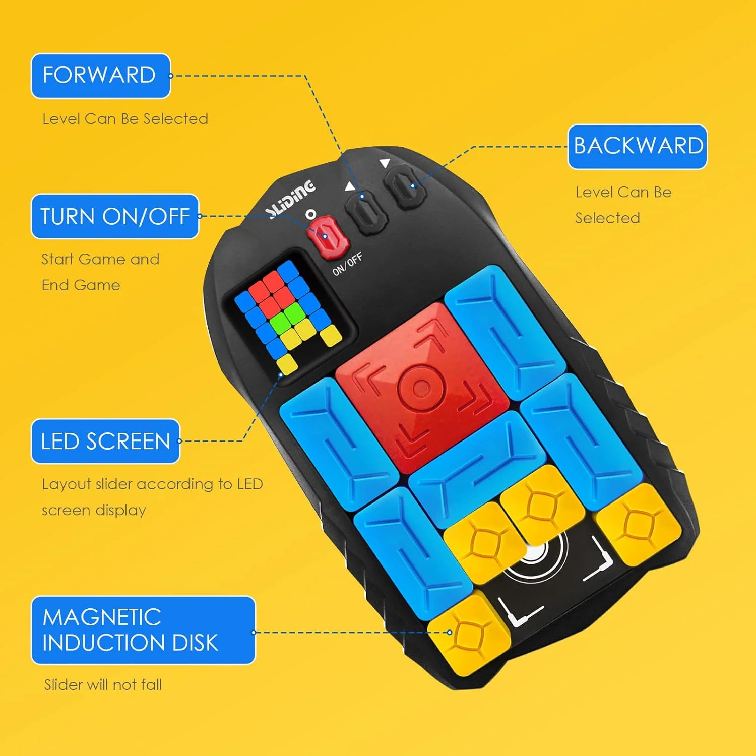 بازی فکری پازل کشویی فوق العاده Doloowee، با بیش از 500 مرحله بازی الکترونیکی دستی، پازل های چالش برانگیز، اسباب بازی های آموزشی و یادگیری STEM برای کودکان و بزرگسالان بازی فکری پازل کشویی فوق العاده Doloowee، با بیش از 500 مرحله بازی الکترونیکی دستی، پازل های چالش برانگیز، اسباب بازی های آموزشی و یادگیری STEM برای کودکان و بزرگسالان