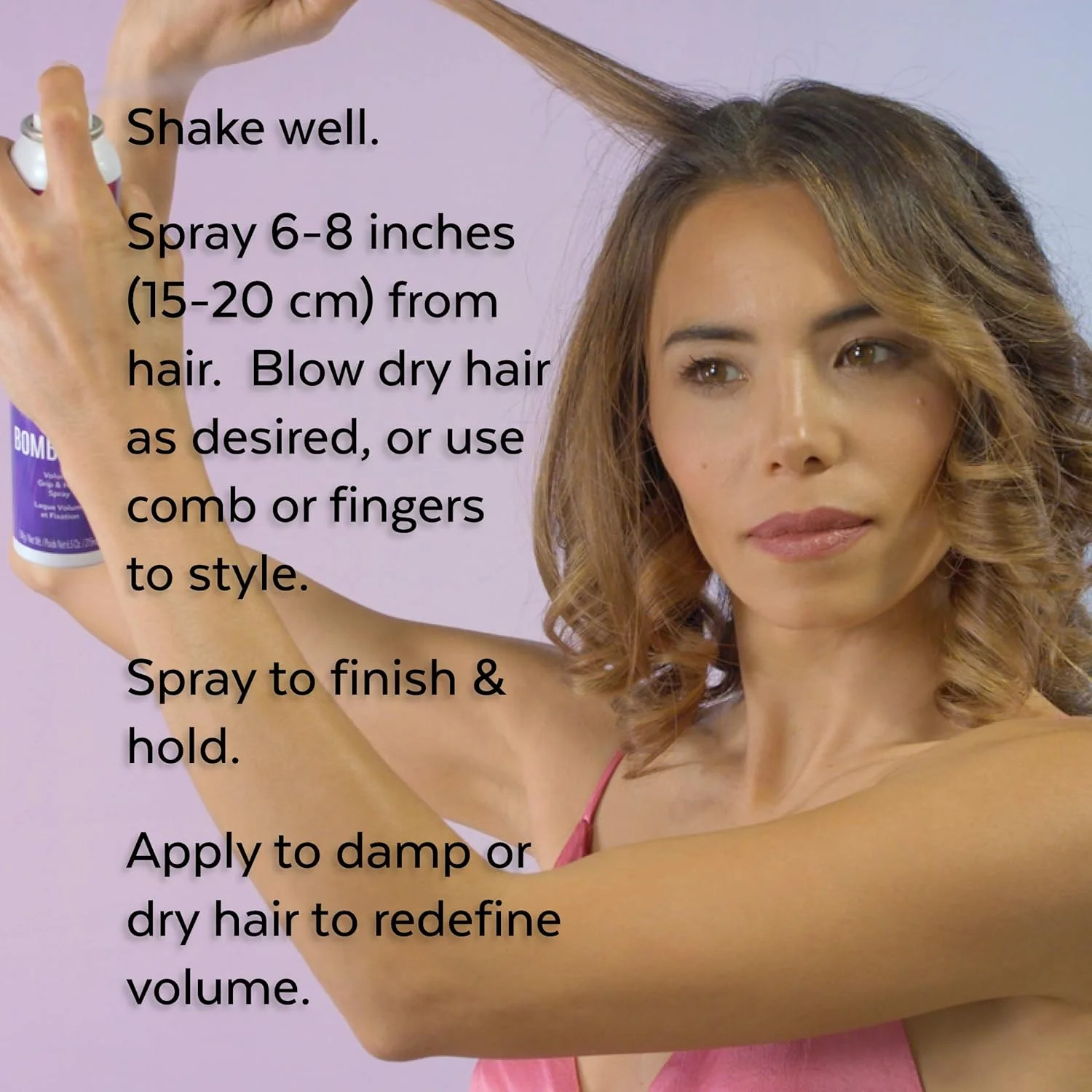 اسپری حجم دهنده و نگهدارنده مو آلوکسی بامبشل، 192 میلی لیتر