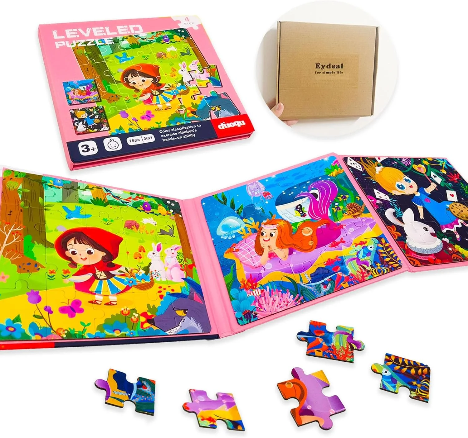 پازل های مغناطیسی Eydeal، اسباب بازی های مسافرتی برای کودکان 3، 4 و 5 ساله، بازی های ماشینی، کتاب های آهنربایی، هدیه تولد دخترانه، داستان پری دریایی پازل های مغناطیسی Eydeal، اسباب بازی های مسافرتی برای کودکان 3، 4 و 5 ساله، بازی های ماشینی، کتاب های آهنربایی، هدیه تولد دخترانه، داستان پری دریایی