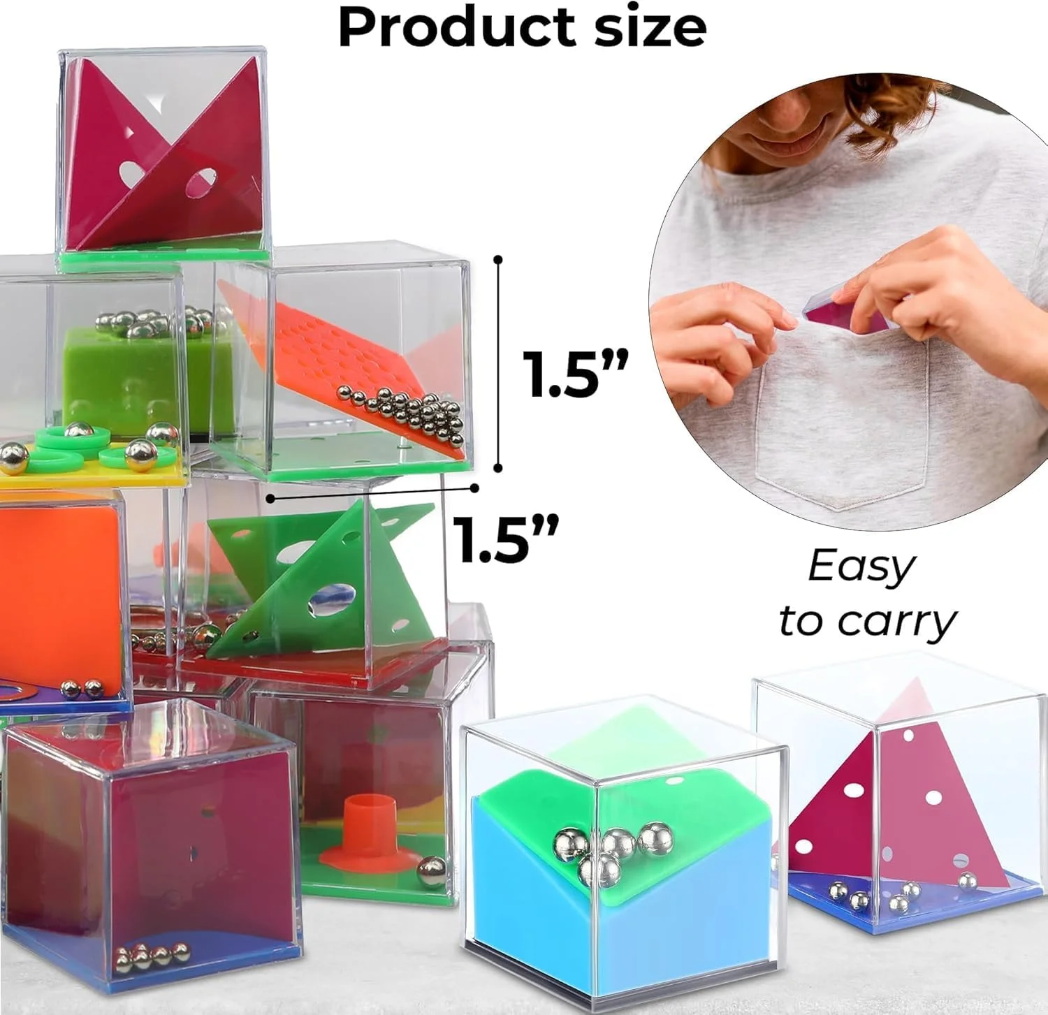 جعبه های پازل مینی فیجت، 24 قطعه پازل های فکری سه بعدی متنوع، بازی های فکری برای کودکان و بزرگسالان، اسباب بازی ضد استرس و اضطراب، چالش های بازی تعادلی، بازی هزارتوی فکری جعبه های پازل مینی فیجت، 24 قطعه پازل های فکری سه بعدی متنوع، بازی های فکری برای کودکان و بزرگسالان، اسباب بازی ضد استرس و اضطراب، چالش های بازی تعادلی، بازی هزارتوی فکری