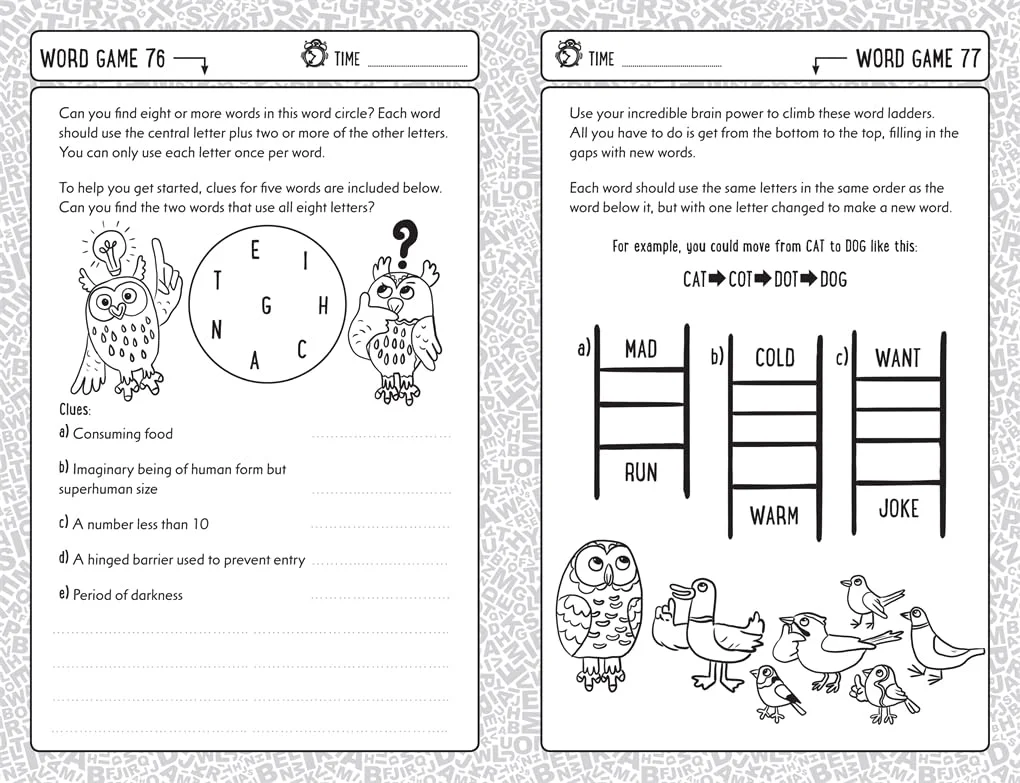 بازی های کلمه ای برای بچه های باهوش بازی های کلمه ای برای بچه های باهوش