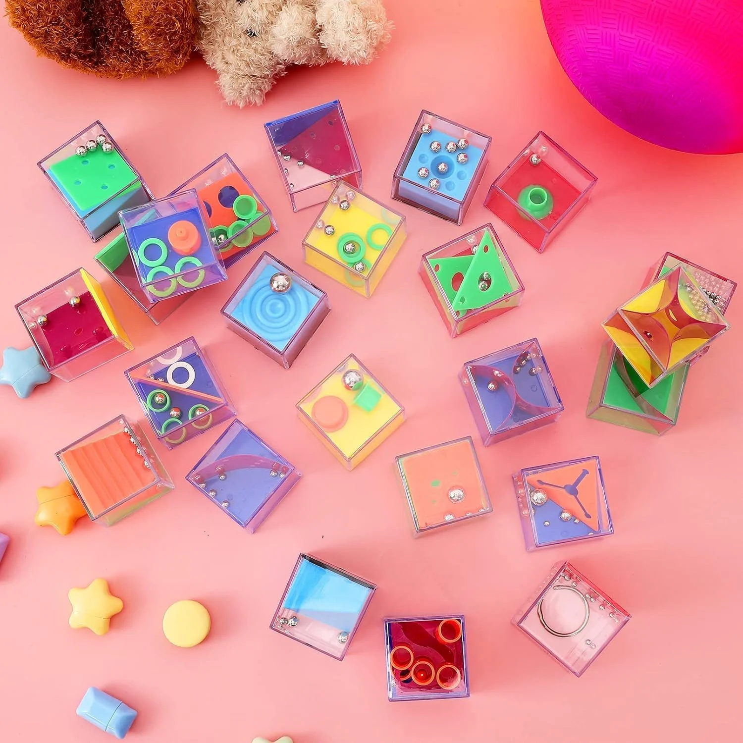 جعبه های پازل مینی فیجت، 24 قطعه پازل های فکری سه بعدی متنوع، بازی های فکری برای کودکان و بزرگسالان، اسباب بازی ضد استرس و اضطراب، چالش های بازی تعادلی، بازی هزارتوی فکری جعبه های پازل مینی فیجت، 24 قطعه پازل های فکری سه بعدی متنوع، بازی های فکری برای کودکان و بزرگسالان، اسباب بازی ضد استرس و اضطراب، چالش های بازی تعادلی، بازی هزارتوی فکری