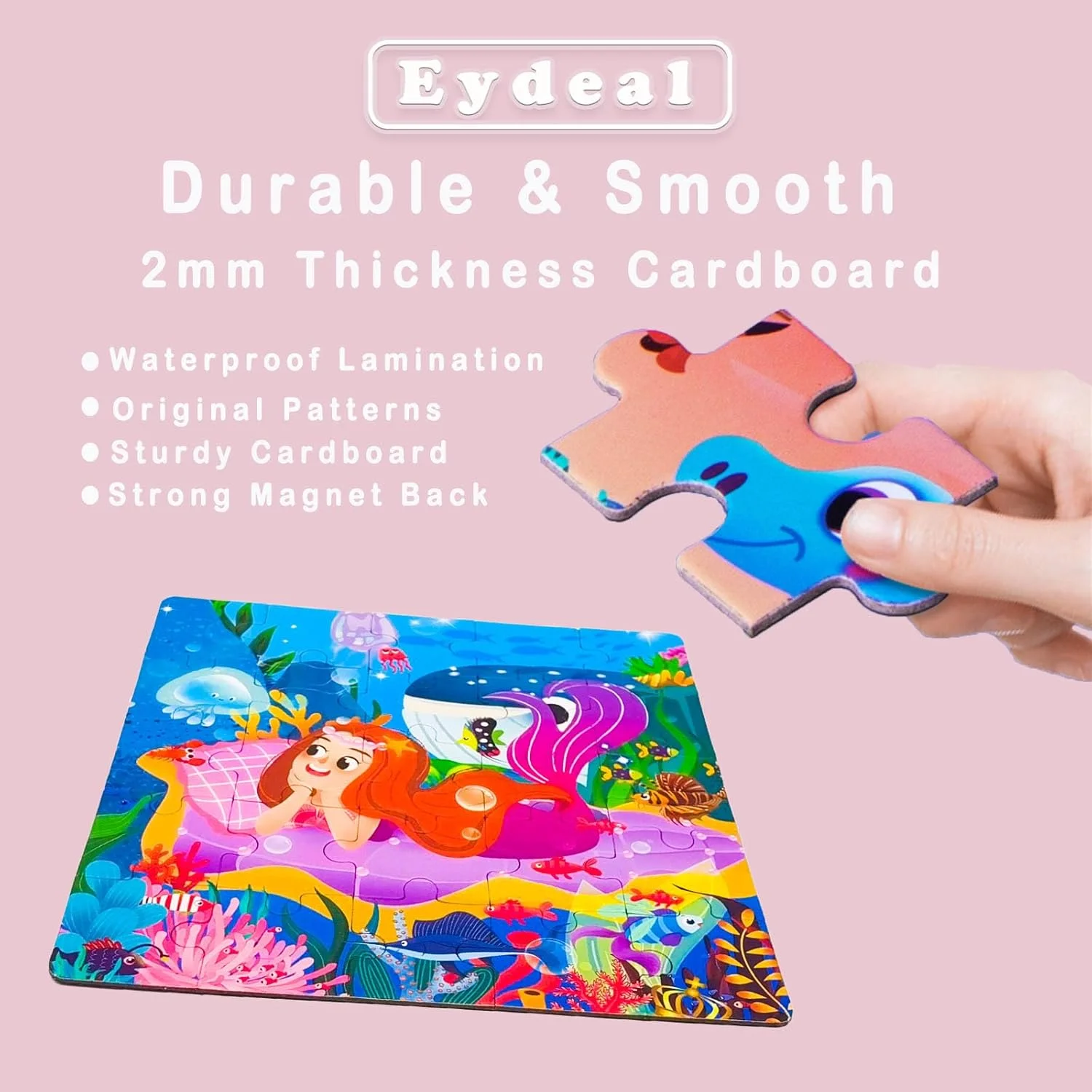 پازل های مغناطیسی Eydeal، اسباب بازی های مسافرتی برای کودکان 3، 4 و 5 ساله، بازی های ماشینی، کتاب های آهنربایی، هدیه تولد دخترانه، داستان پری دریایی پازل های مغناطیسی Eydeal، اسباب بازی های مسافرتی برای کودکان 3، 4 و 5 ساله، بازی های ماشینی، کتاب های آهنربایی، هدیه تولد دخترانه، داستان پری دریایی
