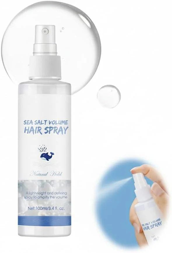 اسپری حجم دهنده مو آزونه با نمک دریا، اسپری حالت دهنده حرفه ای برای ایجاد بافت موج دار و حجم، نگهدارنده سبک و ماندگار برای ظاهری ساحلی، 100 میلی لیتر اسپری حجم دهنده مو آزونه با نمک دریا، اسپری حالت دهنده حرفه ای برای ایجاد بافت موج دار و حجم، نگهدارنده سبک و ماندگار برای ظاهری ساحلی، 100 میلی لیتر