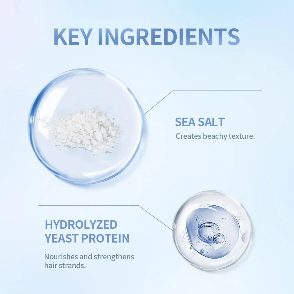 اسپری حجم دهنده مو آزونه با نمک دریا، اسپری حالت دهنده حرفه ای برای ایجاد بافت موج دار و حجم، نگهدارنده سبک و ماندگار برای ظاهری ساحلی، 100 میلی لیتر