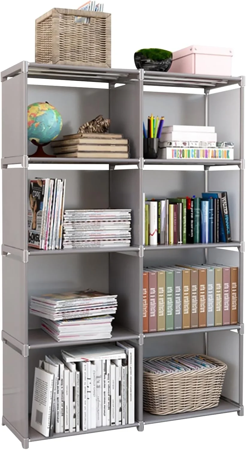 قفسه کتاب مکعبی Beauenty با ابعاد 1-10، کتابخانه پارچه ای نبافته، سازمان دهنده قفسه کتاب ایستاده (8 مکعبی) قفسه کتاب مکعبی Beauenty با ابعاد 1-10، کتابخانه پارچه ای نبافته، سازمان دهنده قفسه کتاب ایستاده (8 مکعبی)