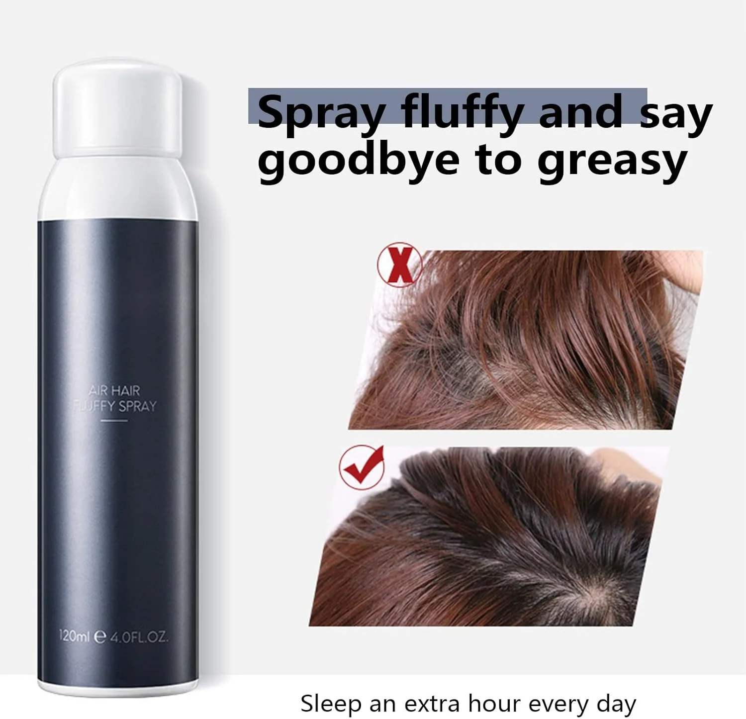 اسپری پاک کننده خشک مو بافهیر، کنترل کننده چربی، خوشبو کننده و جذب کننده چربی اضافی، مناسب برای موهای چتری، بافهیر 120 میلی لیتر/4.2 fl Oz/200 میلی لیتر/7 fl Oz، محصولات موی بری (B، تک سایز)
