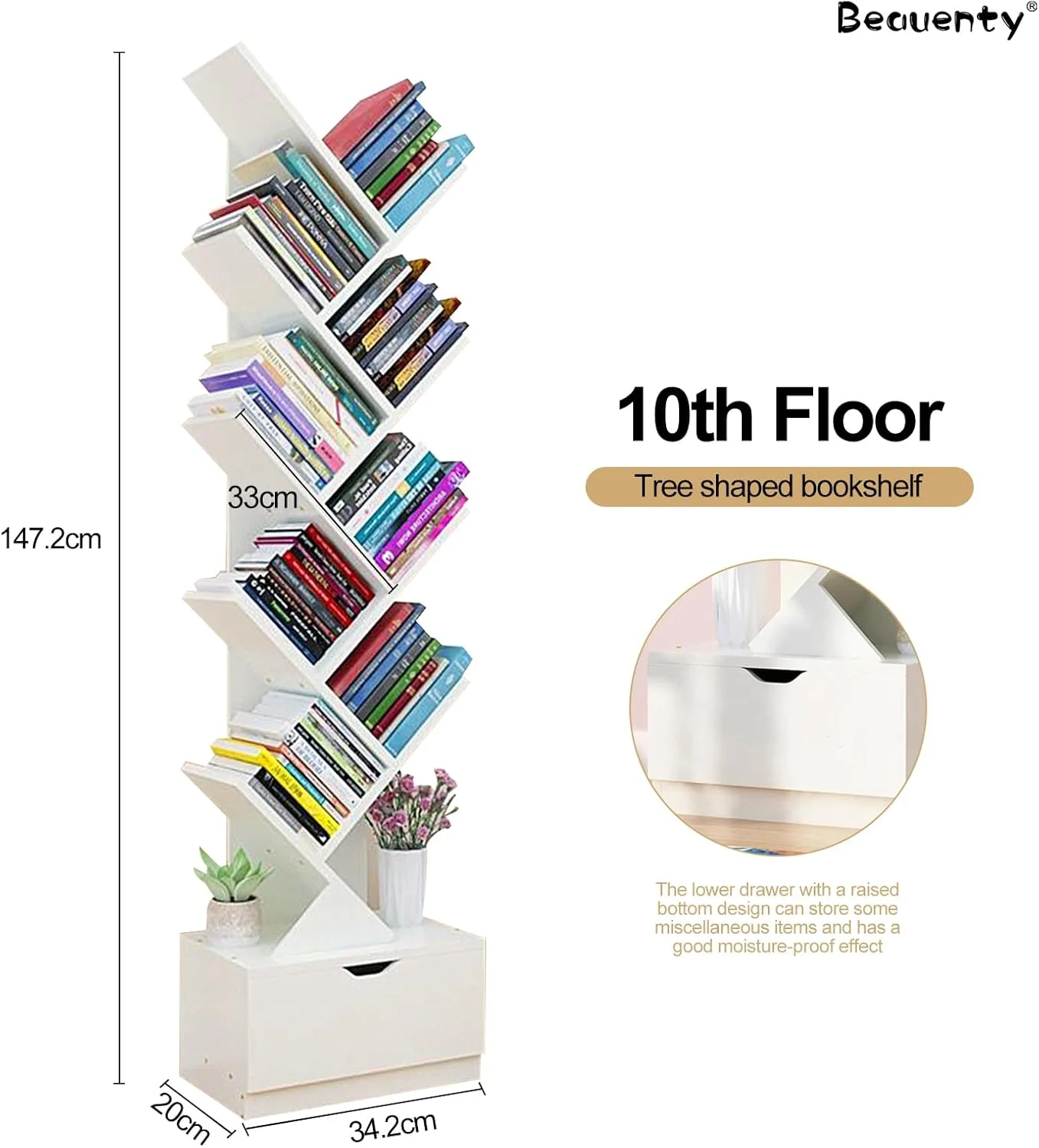 قفسه کتاب درختی رومیزی Beauenty، قفسه نمایشگر 10 طبقه، قفسه کتاب درختی چوبی با کشو برای میز مطالعه اتاق خواب دفتر مجله کتاب مدرسه خانگی (مدل 2) قفسه کتاب درختی رومیزی Beauenty، قفسه نمایشگر 10 طبقه، قفسه کتاب درختی چوبی با کشو برای میز مطالعه اتاق خواب دفتر مجله کتاب مدرسه خانگی (مدل 2)