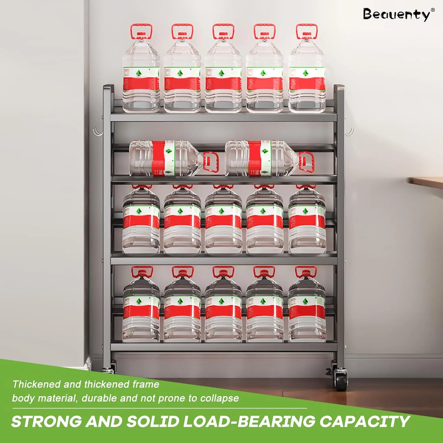 قفسه کتاب متحرک Beauenty با چرخ های قفل شونده، سازمان دهنده کتاب شیب دار ایستاده به عرض 90 سانتی متر، قفسه ذخیره سازی کتاب چرخ دار 2 طبقه (خاکستری - 2 طبقه) قفسه کتاب متحرک Beauenty با چرخ های قفل شونده، سازمان دهنده کتاب شیب دار ایستاده به عرض 90 سانتی متر، قفسه ذخیره سازی کتاب چرخ دار 2 طبقه (خاکستری - 2 طبقه)