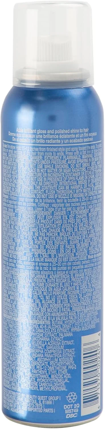اسپری درخشش مو آکواژ، درخشش فوق العاده به مدل های موی نهایی با یا بدون حالت دهی حرارتی، 136 میلی لیتر