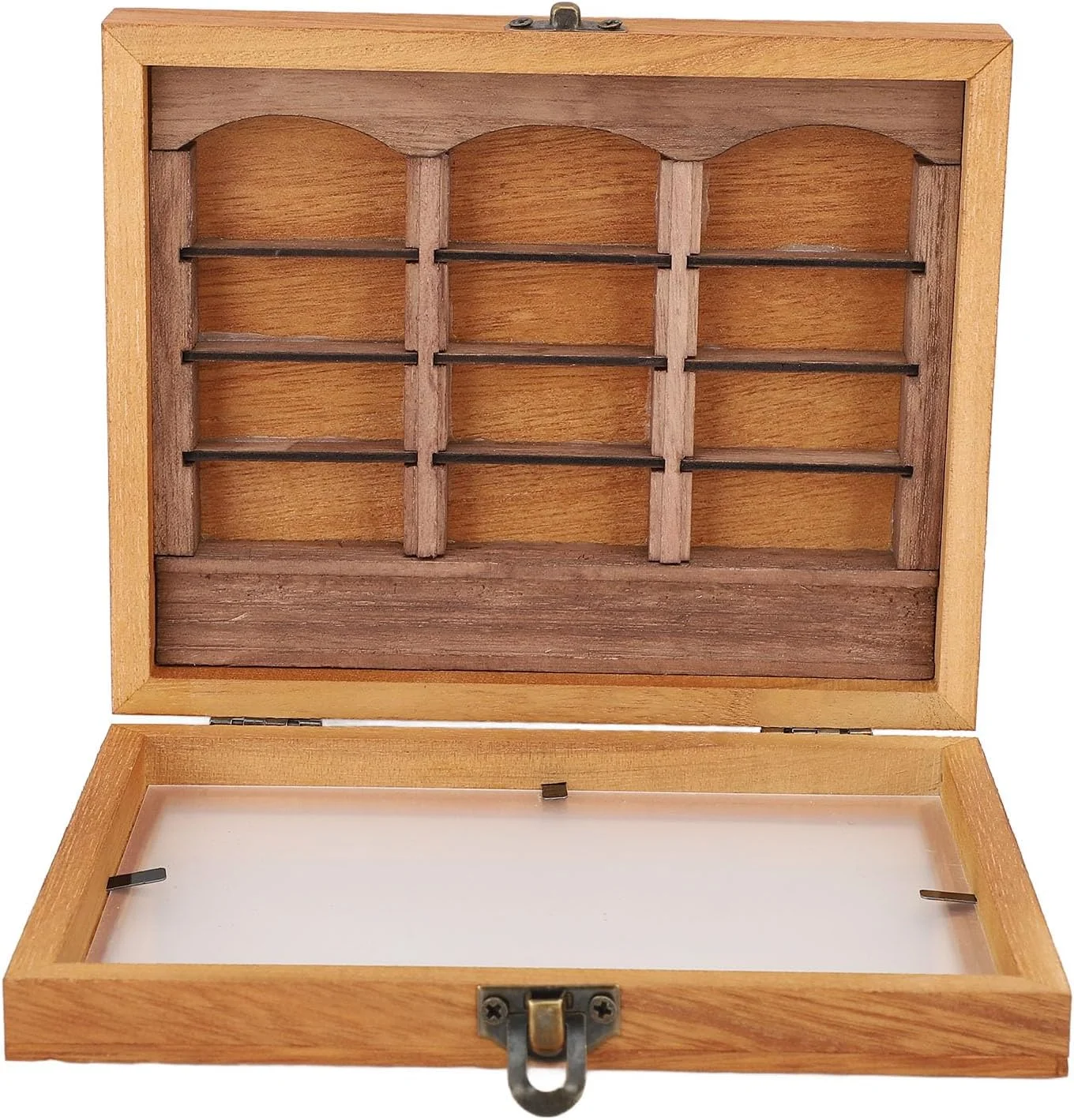 قفسه کتاب مینیاتوری BusoTh برای کاهش اضطراب، ساخته شده از چوب، پر شده با 196 کتاب تاشده، ویترین جعبه کتاب هنری برای اتاق نشیمن، کافی شاپ قفسه کتاب مینیاتوری BusoTh برای کاهش اضطراب، ساخته شده از چوب، پر شده با 196 کتاب تاشده، ویترین جعبه کتاب هنری برای اتاق نشیمن، کافی شاپ