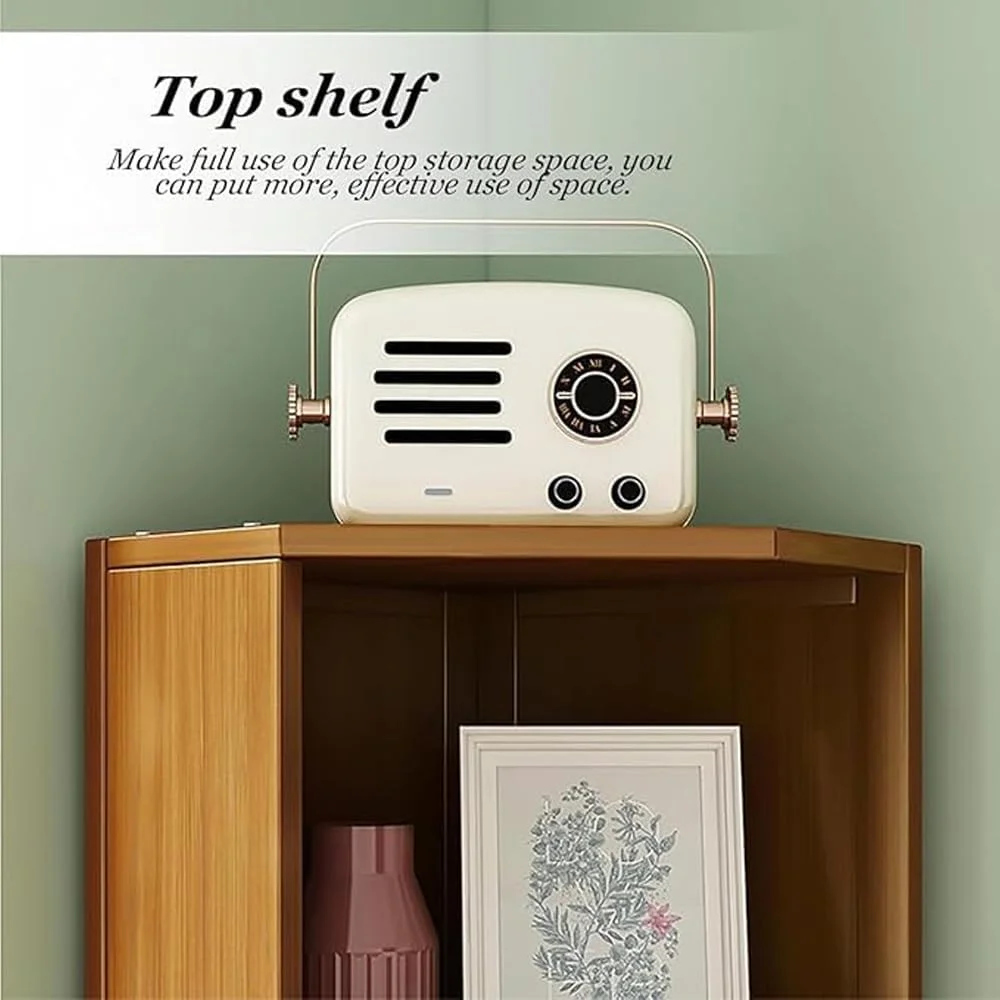 قفسه کتاب گوشه ای 5 طبقه برای اتاق نشیمن، خانه و دفتر کار قفسه کتاب گوشه ای 5 طبقه برای اتاق نشیمن، خانه و دفتر کار