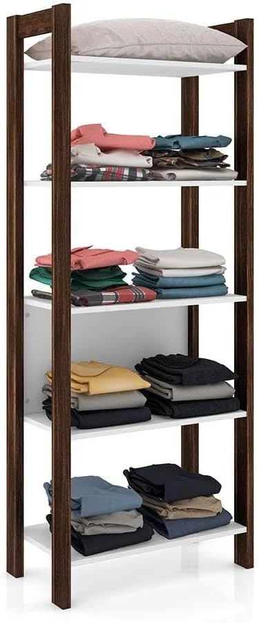 کتابخانه/کابینت نمایش 4 طبقه دانوب هوم مدل Lean | طراحی مدرن، سازمان دهنده چوبی | قفسه نمایش چند منظوره برای دفتر کار خانگی، طول 65 x عرض 35.5 x ارتفاع 165.5 سانتی متر - سفید/گردویی کتابخانه/کابینت نمایش 4 طبقه دانوب هوم مدل Lean | طراحی مدرن، سازمان دهنده چوبی | قفسه نمایش چند منظوره برای دفتر کار خانگی، طول 65 x عرض 35.5 x ارتفاع 165.5 سانتی متر - سفید/گردویی