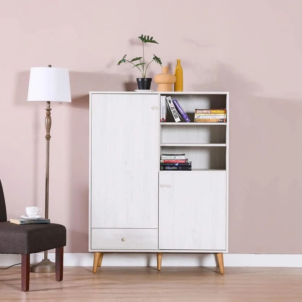 کابینت ویترینی دانوب هوم مدل پترسون، 4 طبقه، طراحی مدرن، قفسه کتاب چوبی | قفسه نمایشگر و ذخیره سازی کم جا برای خانه، دفتر، اتاق نشیمن، آشپزخانه، طول 103 X عرض 40 X ارتفاع 135 سانتی متر، قهوه ای کابینت ویترینی دانوب هوم مدل پترسون، 4 طبقه، طراحی مدرن، قفسه کتاب چوبی | قفسه نمایشگر و ذخیره سازی کم جا برای خانه، دفتر، اتاق نشیمن، آشپزخانه، طول 103 X عرض 40 X ارتفاع 135 سانتی متر، قهوه ای