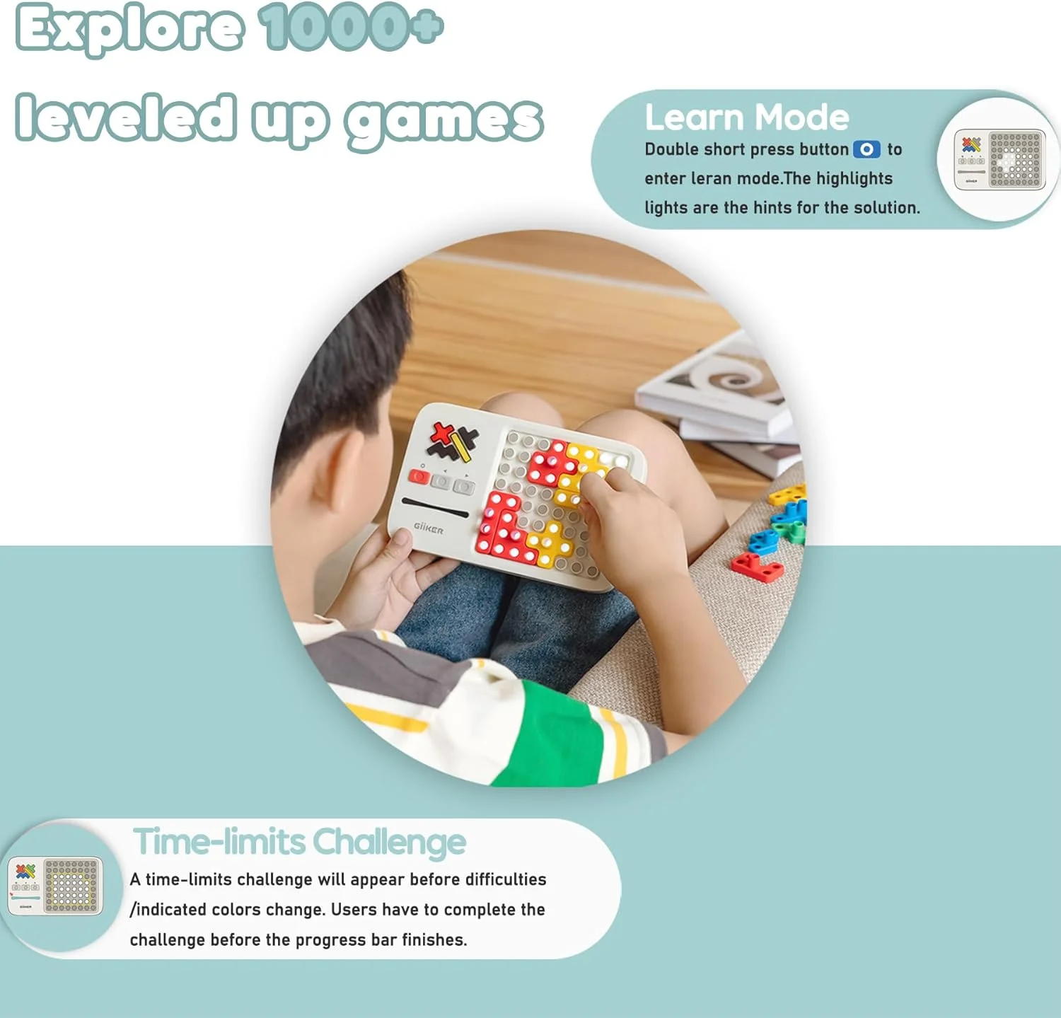 بازی پازل تطبیق الگو بلوک های فوق العاده GiiKER، بیش از 1000+ چالش فکری، اسباب بازی های STEM برای کودکان و نوجوانان، اسباب بازی مسافرتی، اسباب بازی بازی فکری روز خانوادگی، مناسب برای هدایای تعطیلات و تولد بازی پازل تطبیق الگو بلوک های فوق العاده GiiKER، بیش از 1000+ چالش فکری، اسباب بازی های STEM برای کودکان و نوجوانان، اسباب بازی مسافرتی، اسباب بازی بازی فکری روز خانوادگی، مناسب برای هدایای تعطیلات و تولد