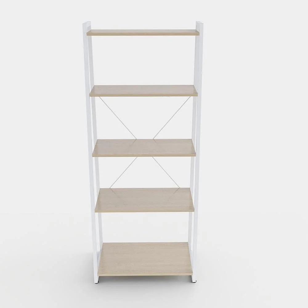 کتابخانه دانوب هوم مدل Lia I کابینت قفسه کتاب 5 طبقه I طراحی مدرن قفسه چوبی قابل تنظیم I قفسه نمایشگر صرفه جویی در فضا برای خانه، دفتر - بلوط طبیعی/سفید کتابخانه دانوب هوم مدل Lia I کابینت قفسه کتاب 5 طبقه I طراحی مدرن قفسه چوبی قابل تنظیم I قفسه نمایشگر صرفه جویی در فضا برای خانه، دفتر - بلوط طبیعی/سفید