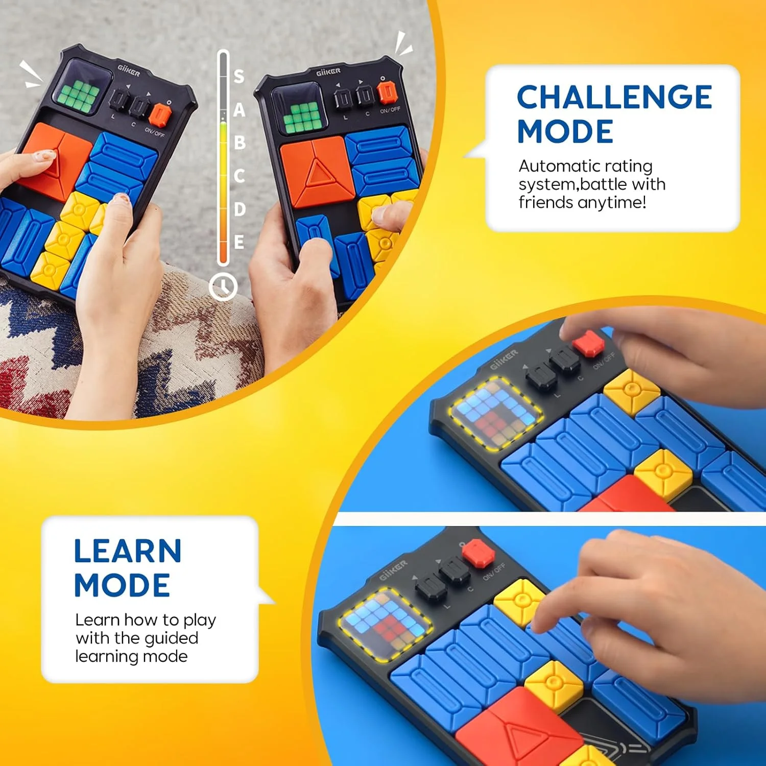 بازی فکری پازل کشویی Giiker Super Slide، بیش از 500 مرحله بازی پازل هوش کشویی، اسباب بازی های آموزشی دستی برای روز خانوادگی، اسباب بازی های آرامش بخش برای سفر و اوقات فراغت، هدیه برای کودکان در تمام سنین بازی فکری پازل کشویی Giiker Super Slide، بیش از 500 مرحله بازی پازل هوش کشویی، اسباب بازی های آموزشی دستی برای روز خانوادگی، اسباب بازی های آرامش بخش برای سفر و اوقات فراغت، هدیه برای کودکان در تمام سنین