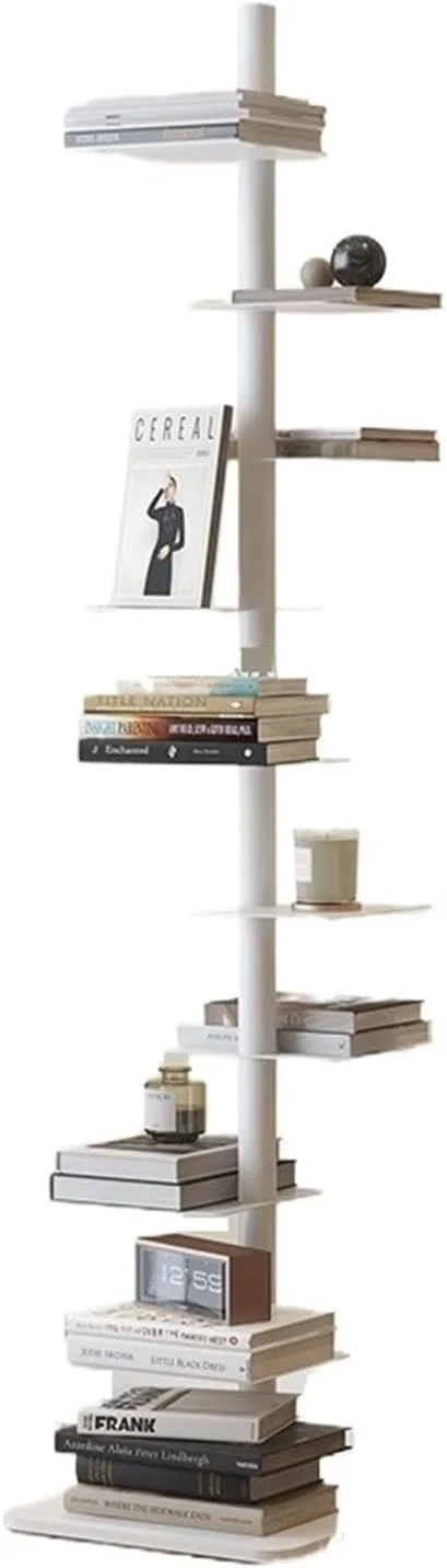 قفسه کتاب چرخشی نامرئی، قفسه مدرن نگهداری کتاب از کف تا سقف، قفسه کتاب چند لایه خلاقانه، تکیه داده شده به دیوار