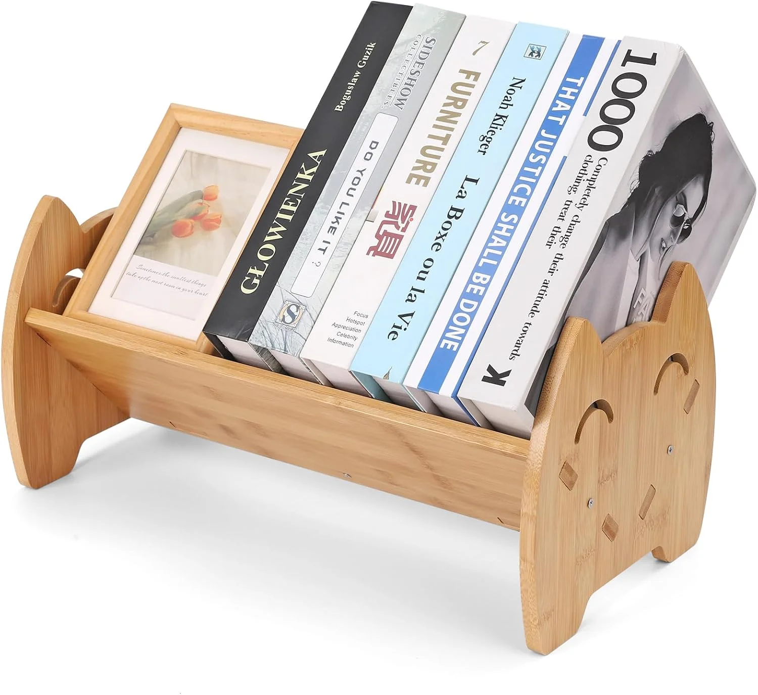 قفسه کتاب کودک Hggzeg از جنس بامبو، قفسه کوچک رومیزی برای نگهداری و نمایش کتاب کودکان، سازمان دهنده کتاب ساده برای اتاق کودک قفسه کتاب کودک Hggzeg از جنس بامبو، قفسه کوچک رومیزی برای نگهداری و نمایش کتاب کودکان، سازمان دهنده کتاب ساده برای اتاق کودک