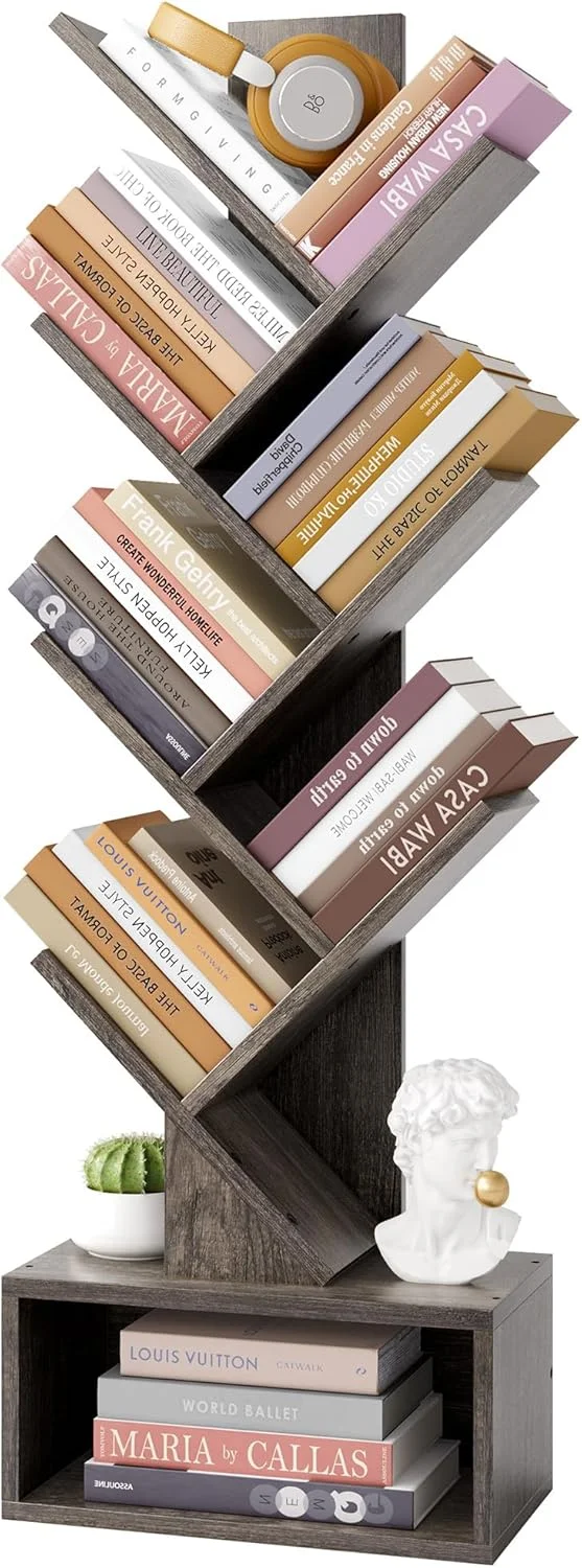 کتابخانه درختی 6 طبقه Hoctieon، قفسه کتاب بلند با کشو، قفسه کتاب مستقل، قفسه نمایشگر ایستاده، قفسه سازمان دهنده کتاب برای دفتر کار خانگی، اتاق نشیمن، اتاق خواب، خاکستری کتابخانه درختی 6 طبقه Hoctieon، قفسه کتاب بلند با کشو، قفسه کتاب مستقل، قفسه نمایشگر ایستاده، قفسه سازمان دهنده کتاب برای دفتر کار خانگی، اتاق نشیمن، اتاق خواب، خاکستری