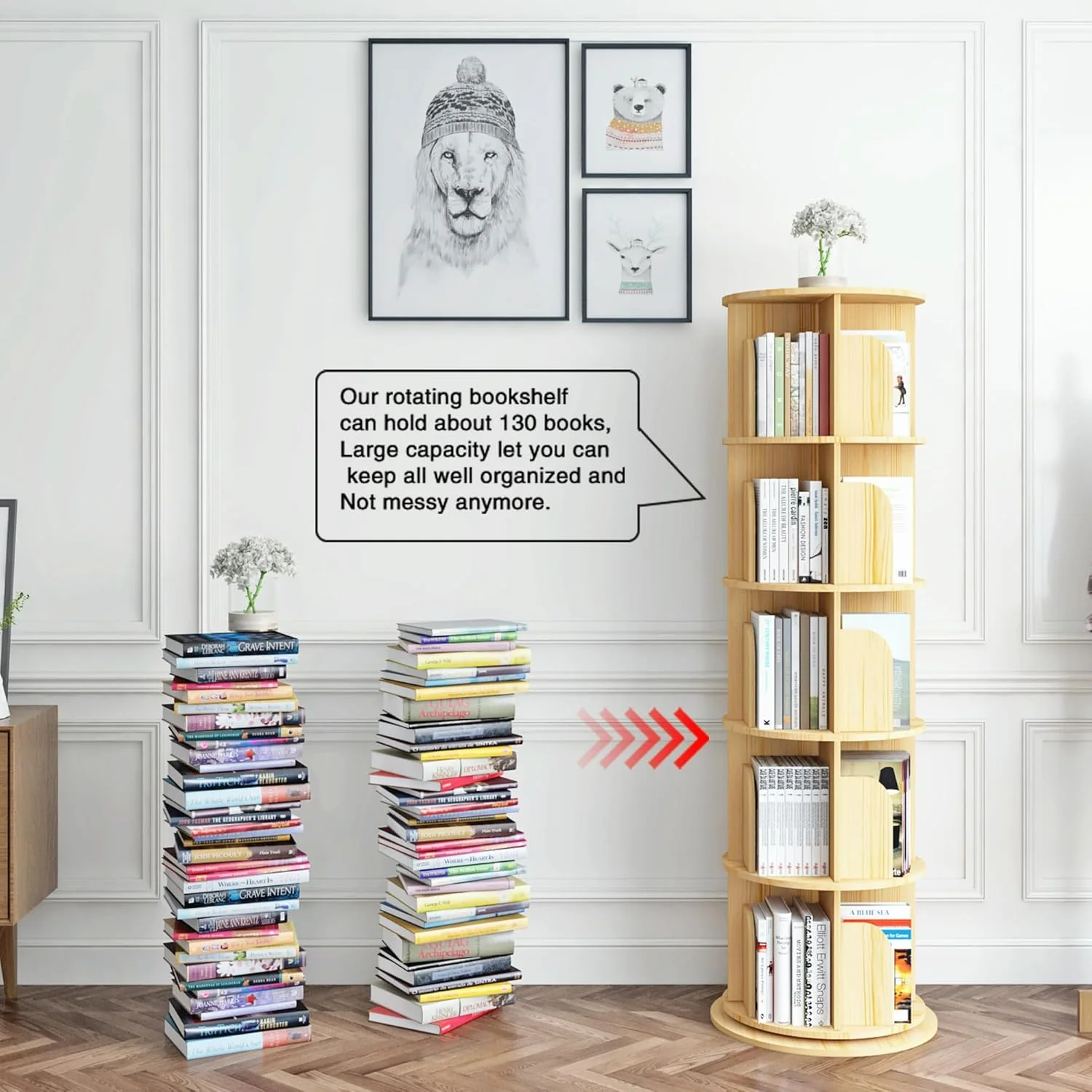 کتابخانه گردان hhgrapehh، کتابخانه گوشه ای چرخشی 360 درجه برای فضاهای کوچک، قفسه کتاب 5 طبقه ایستاده، قفسه ذخیره سازی باریک چوبی برای اتاق خواب، اتاق نشیمن، اتاق مطالعه، مناسب کودکان و بزرگسالان کتابخانه گردان hhgrapehh، کتابخانه گوشه ای چرخشی 360 درجه برای فضاهای کوچک، قفسه کتاب 5 طبقه ایستاده، قفسه ذخیره سازی باریک چوبی برای اتاق خواب، اتاق نشیمن، اتاق مطالعه، مناسب کودکان و بزرگسالان