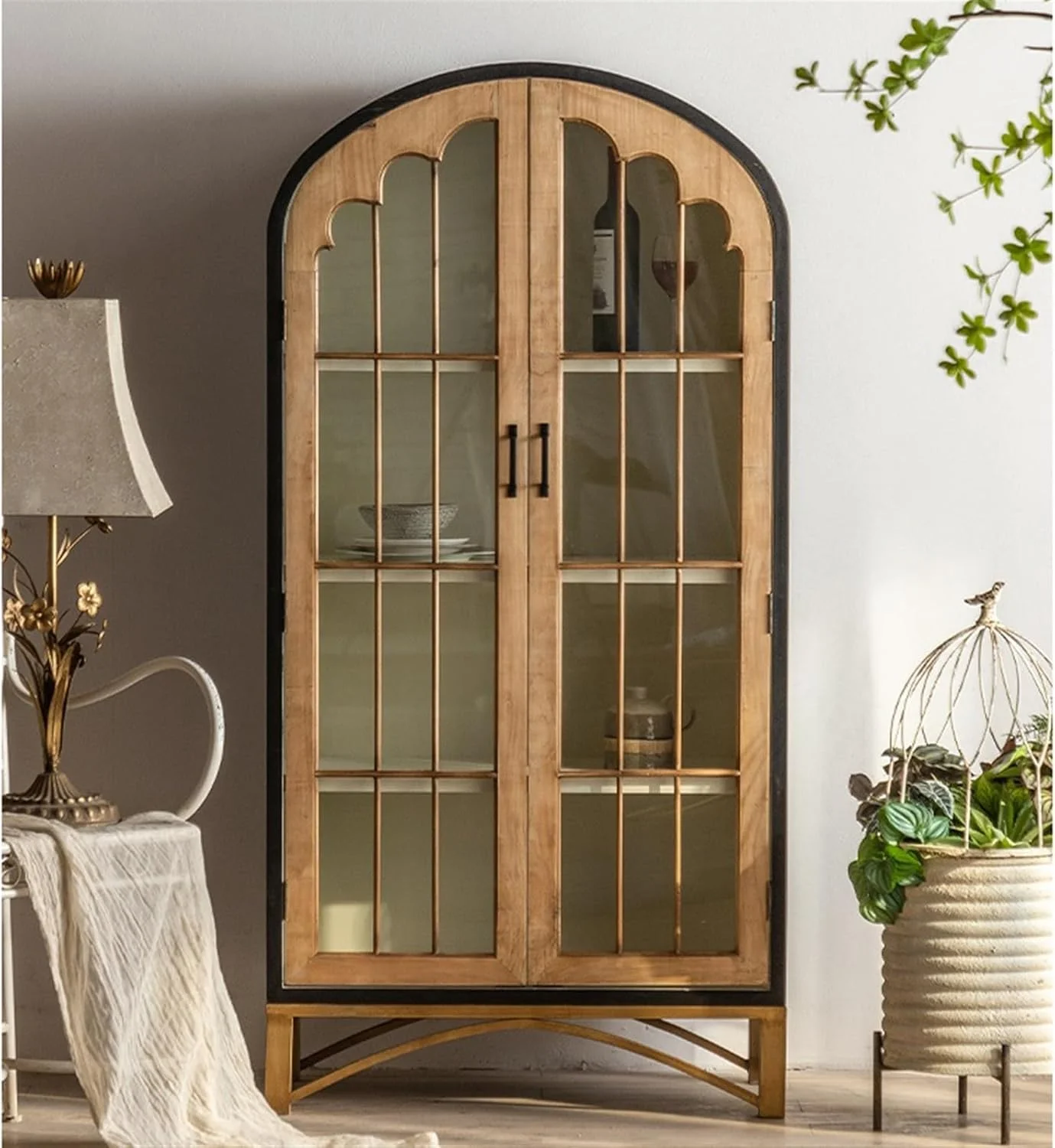 قفسه کتاب GLigeT، قفسه کتاب چوبی جامد ایستاده، قفسه کتاب به سبک وابی-سابی، ویترین شیشه ای با درب، کابینت دیواری برای نگهداری کتاب، xiangxiang2023 قفسه کتاب GLigeT، قفسه کتاب چوبی جامد ایستاده، قفسه کتاب به سبک وابی-سابی، ویترین شیشه ای با درب، کابینت دیواری برای نگهداری کتاب، xiangxiang2023