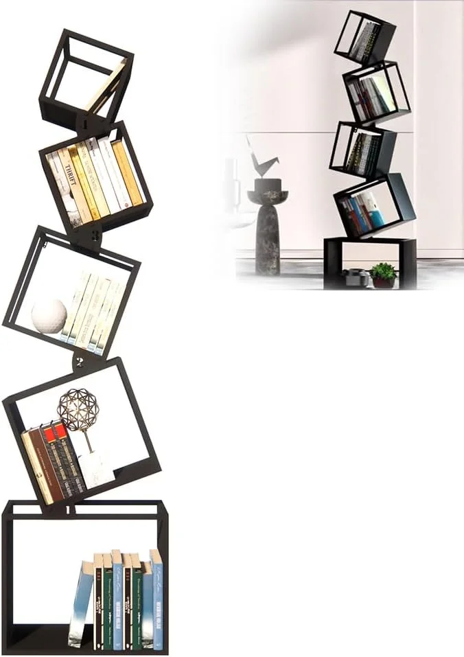 کتابخانه جنریک QXRSOP، کتابخانه 5 طبقه، 185 سانتی متری، دکوراسیون ایستاده فلزی مدرن، قفسه کتاب بلند مشکی، مبلمان ذخیره سازی، واحدهای قفسه چند منظوره برای سی دی / کتاب / دکوراسیون منزل، FRE985 کتابخانه جنریک QXRSOP، کتابخانه 5 طبقه، 185 سانتی متری، دکوراسیون ایستاده فلزی مدرن، قفسه کتاب بلند مشکی، مبلمان ذخیره سازی، واحدهای قفسه چند منظوره برای سی دی / کتاب / دکوراسیون منزل، FRE985