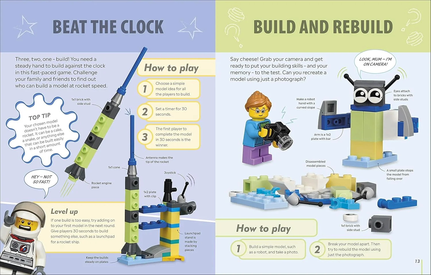 کتاب بازی های لگو: 50 بازی فکری، سرگرمی، چالش و پازل جذاب! کتاب بازی های لگو: 50 بازی فکری، سرگرمی، چالش و پازل جذاب!