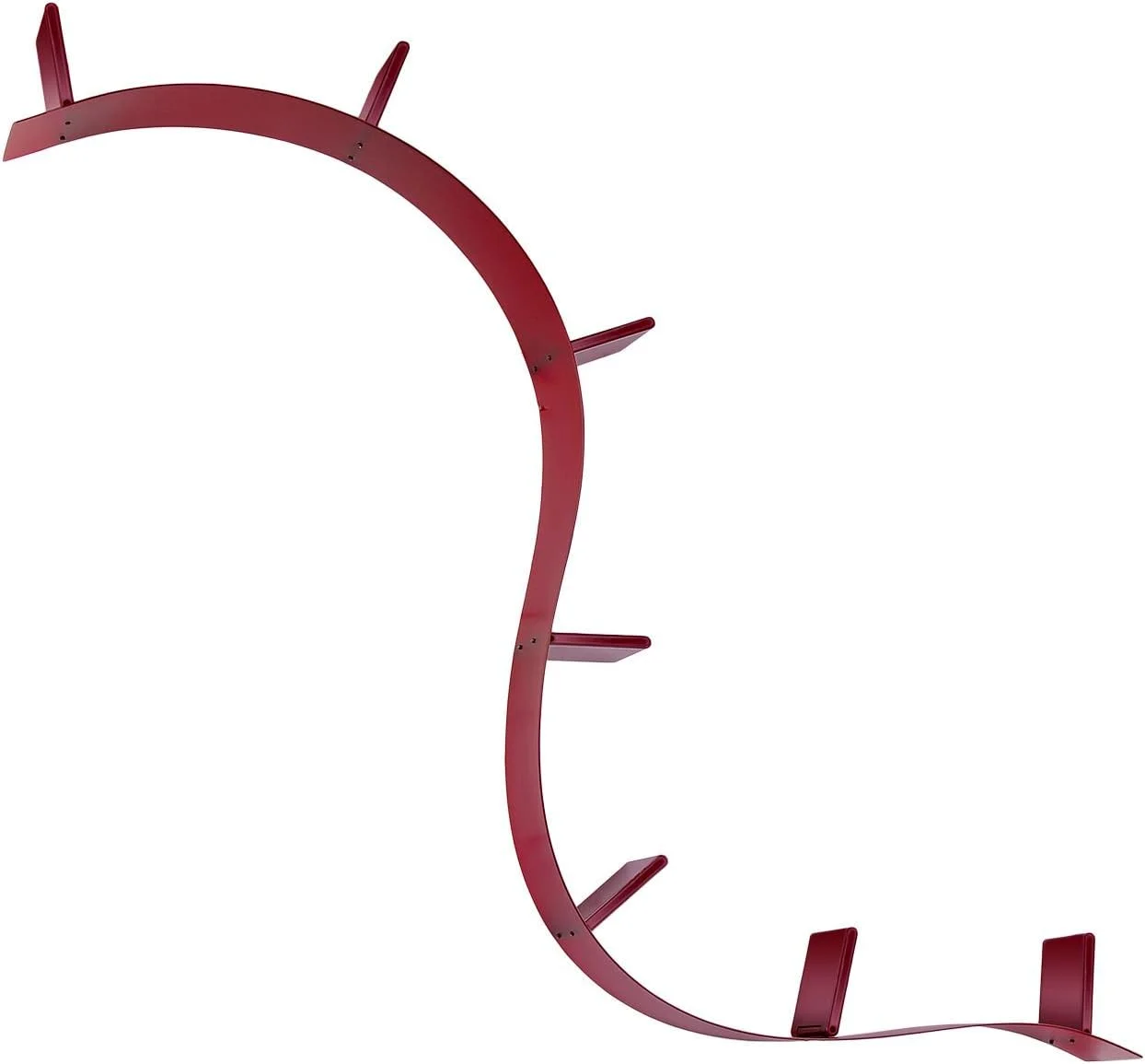 کتابخانه کرم کتاب Kartell MT.3.2، قرمز، 320x20x19 سانتی متر