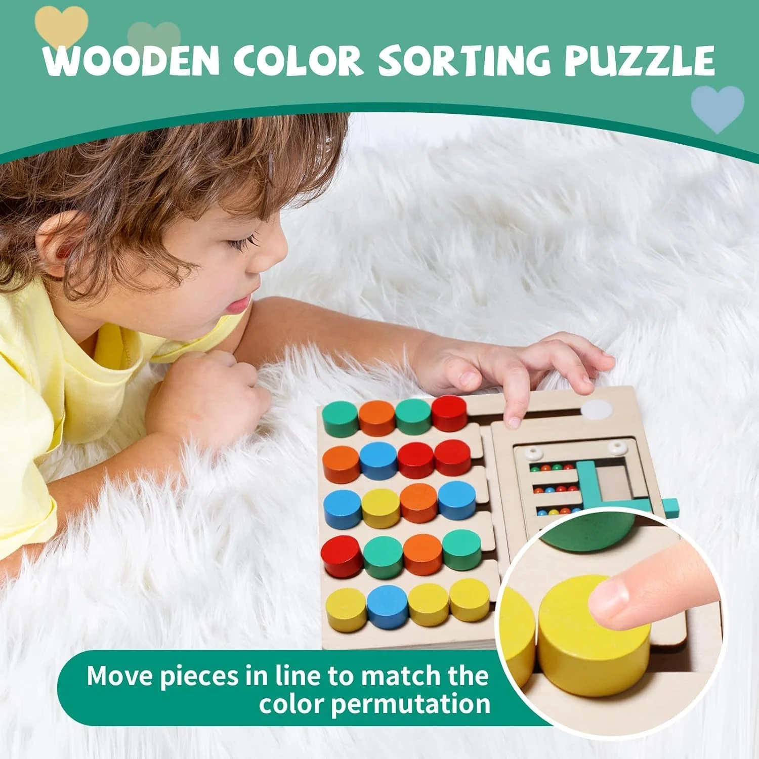 اسباب بازی های پازل تطبیق رنگ، بازی فکری مونته سوری برای کودکان 3، 4، 5، 6، 7 ساله، اسباب بازی های آموزشی، بازی های ضروری فعالیت های یادگیری پیش دبستانی برای مسافرت برای پسران و دختران، هدیه تولد اسباب بازی های پازل تطبیق رنگ، بازی فکری مونته سوری برای کودکان 3، 4، 5، 6، 7 ساله، اسباب بازی های آموزشی، بازی های ضروری فعالیت های یادگیری پیش دبستانی برای مسافرت برای پسران و دختران، هدیه تولد