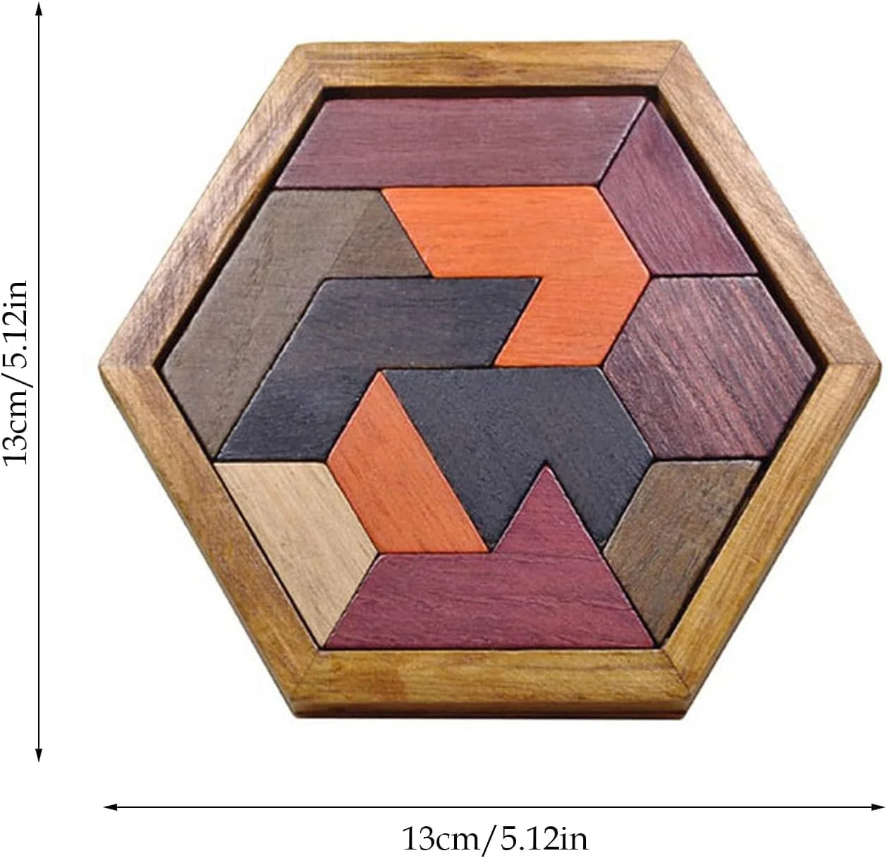 پازل خرسی مومو با پایه شش ضلعی، اسباب بازی فکری و هوشی، هدیه برای کودکان و بزرگسالان
