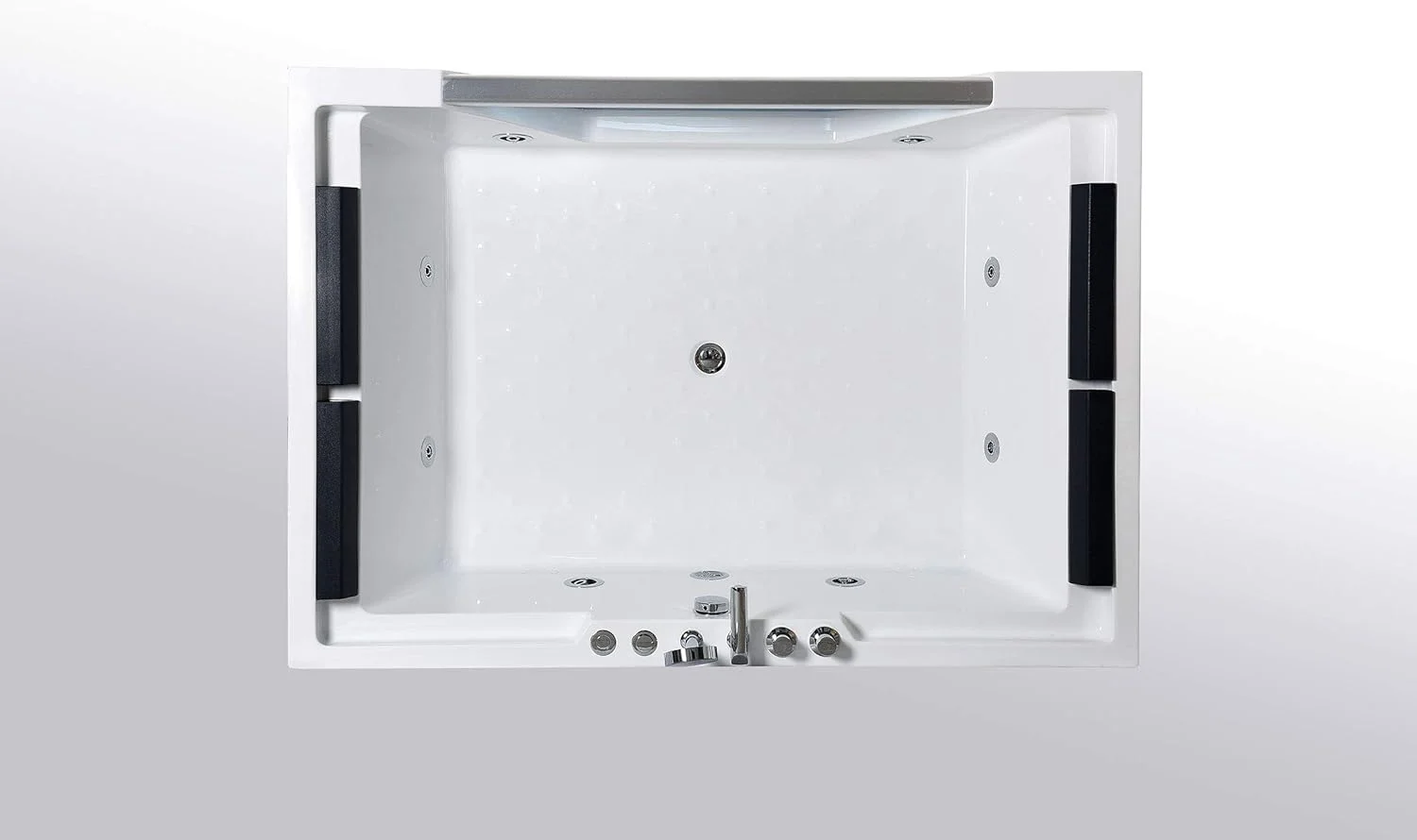 وان حمام گردابی سیمبا با شیشه جلویی 170 در 120 سانتی متر - لیندا