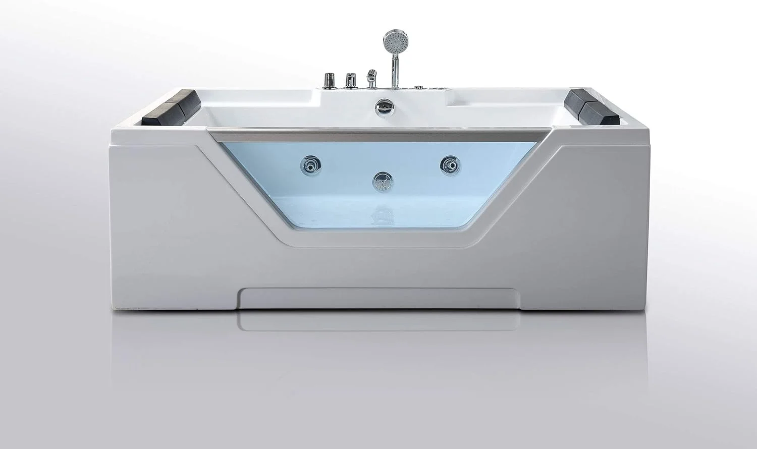 وان حمام گردابی سیمبا با شیشه جلویی 170 در 120 سانتی متر - لیندا